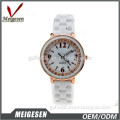 Classical plastic ceramic rose gold gift watches for women
